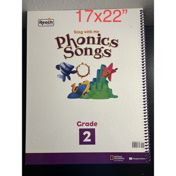 Oversized Book Sing With Me Phonics Songs Grade 2 Reach Into Phonics 17x22” kids - Picture 4 of 4